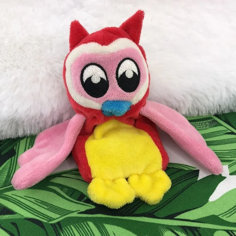 Owl Colorful Pink Red Yellow Small Dog Toy